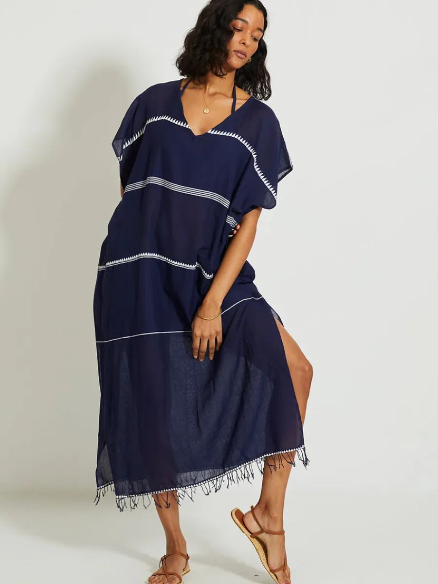 DALILA | V Neck Caftan<lemlem Best