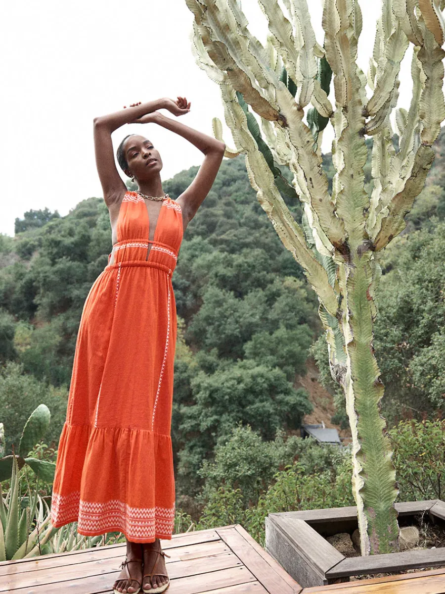 LELISA | V Neck Dress<lemlem Fashion