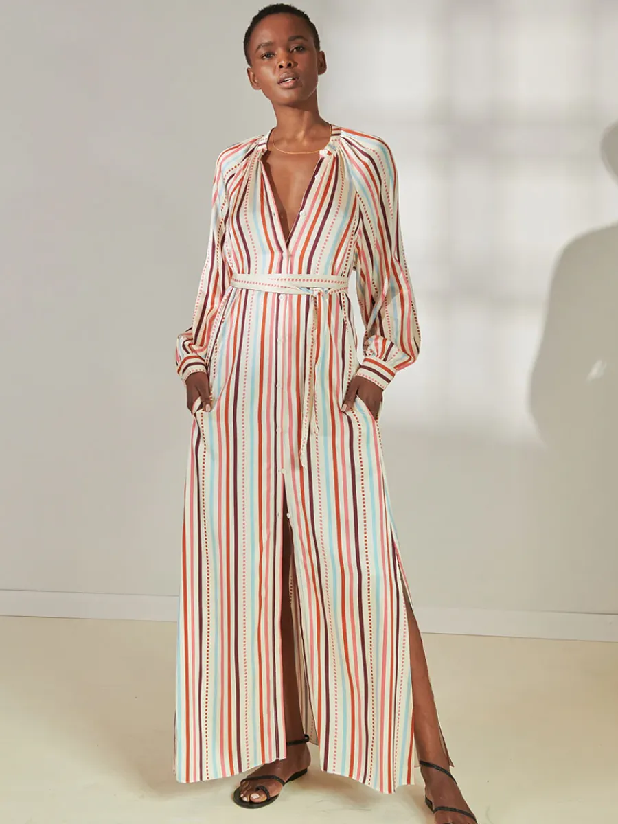 MAKEDA | Button Up Dress<lemlem Hot