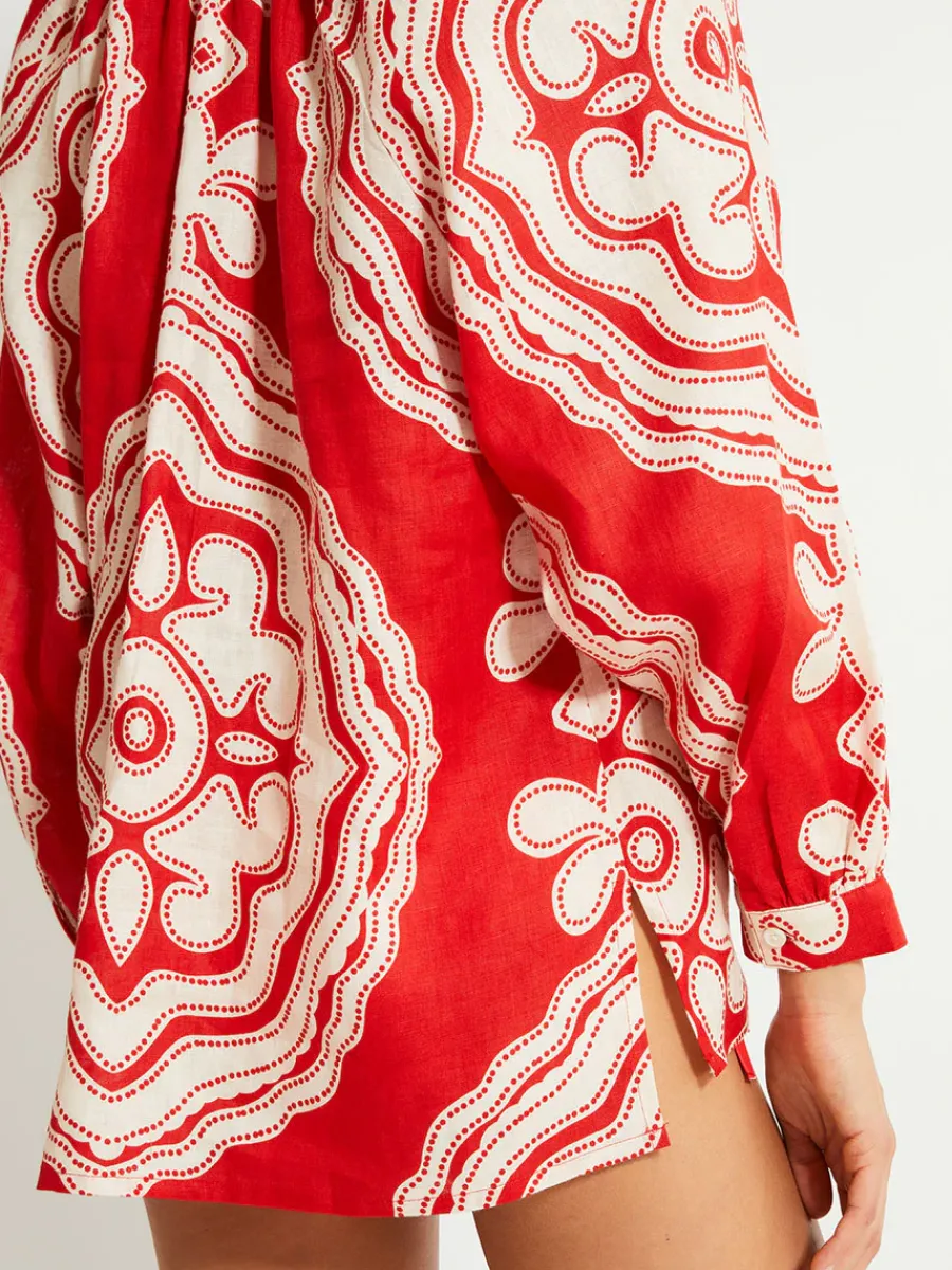 MITA | Button Up Blouse<lemlem Hot