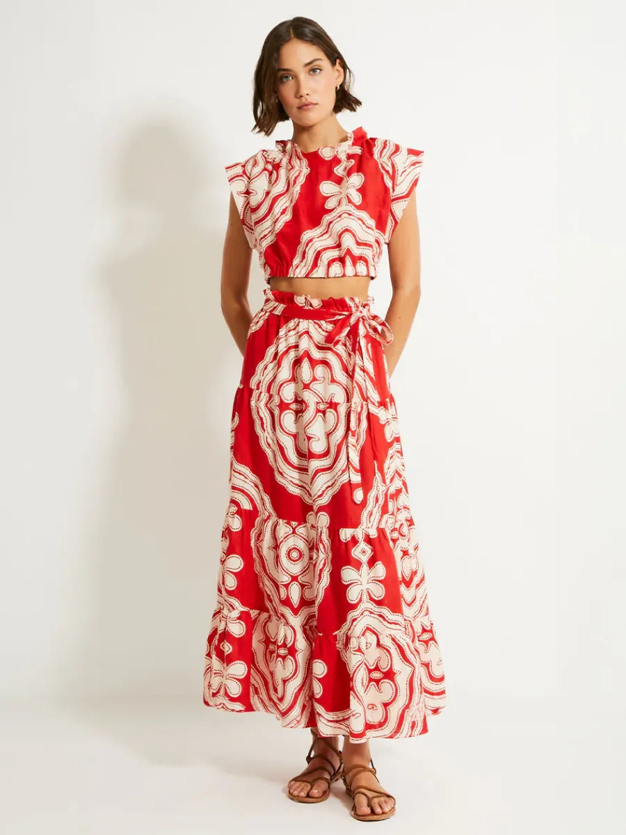 MUNA | Ruched Crop Top<lemlem Fashion