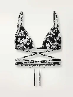 Sea Floral Wrap Triangle Top<lemlem Fashion