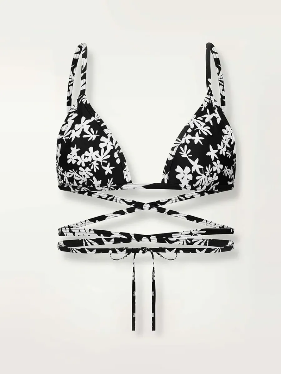 Sea Floral Wrap Triangle Top<lemlem Fashion